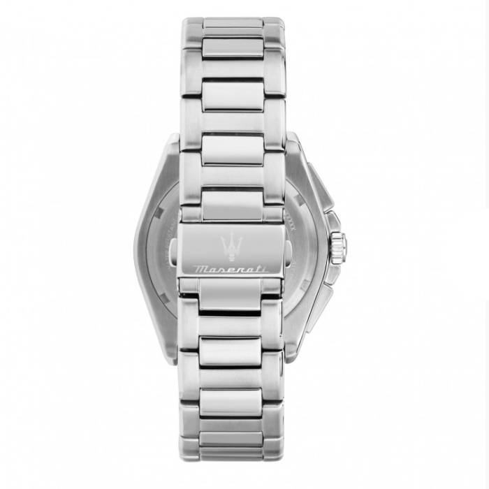 Orologio Uomo Maserati Velocità Acciaio Satinato Quarzo Nero Crono Data R8873652012