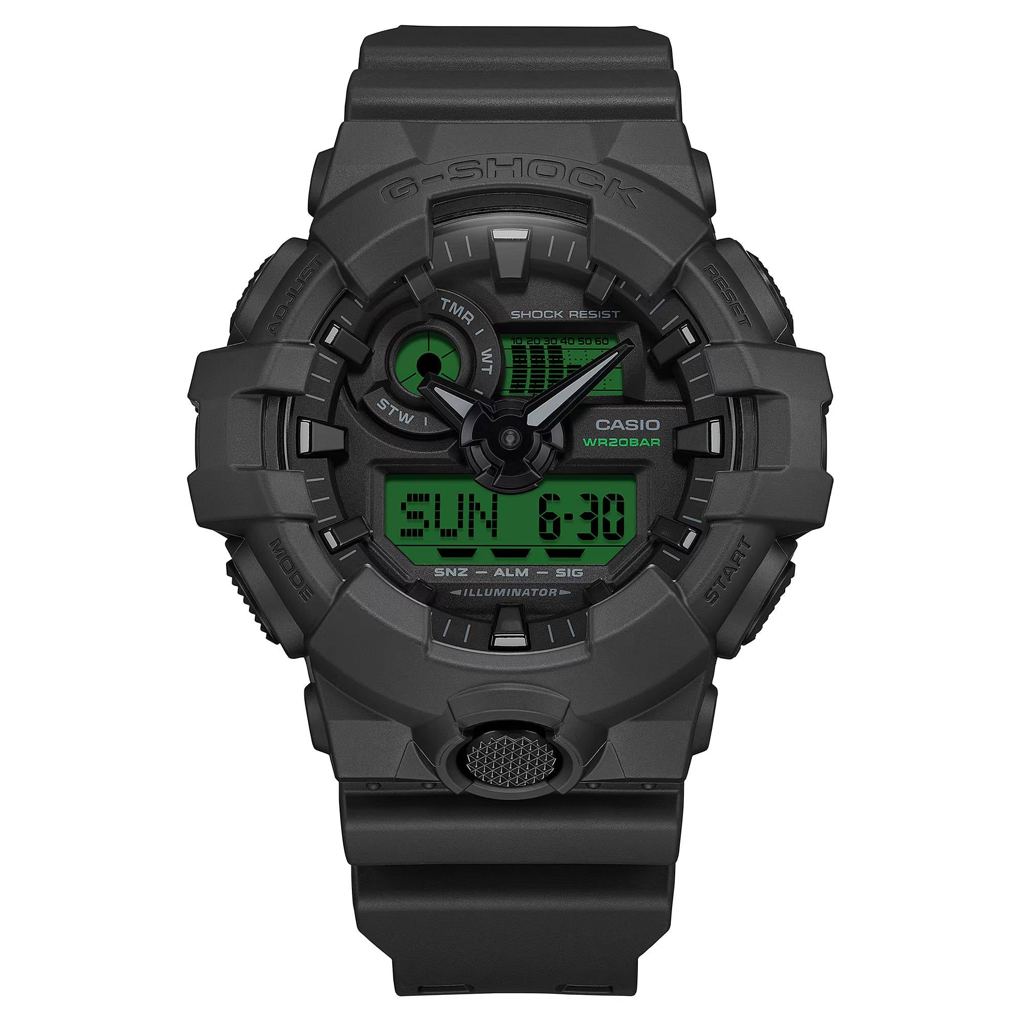 Orologio Uomo Casio G-SHOCK Nero Verde GA-700BEG-1AER