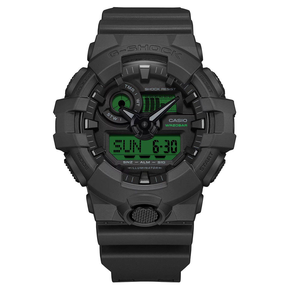 Orologio Uomo Casio G-SHOCK Nero Verde GA-700BEG-1AER