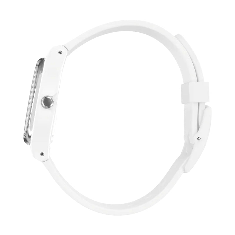 Orologio Uomo Swatch Quarzo Solo Tempo Bioceramic Bianco Scheletrato SO31W102