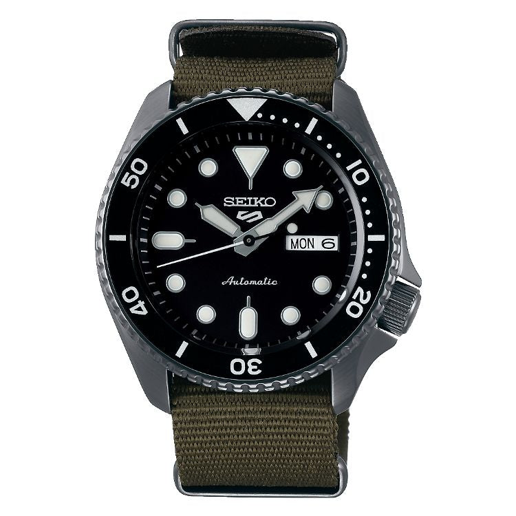 Orologio Uomo Acciaio SEIKO 5 Sport 43mm Automatico Doppia Data