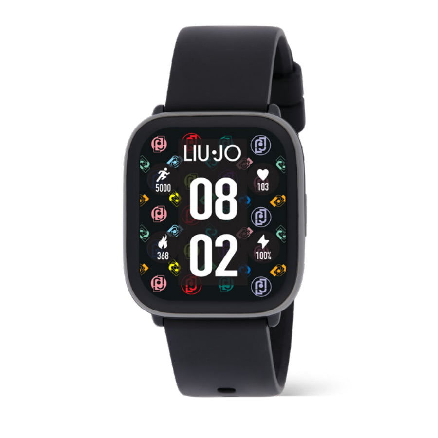 Orologio Uomo Liu Jo Smartwatch Voice Rainbow Acciaio Nero Gomma SWLJ152
