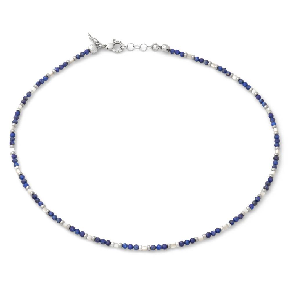 Collana Uomo Giovanni Raspini Argento 925 Girocollo Madreperla Lapislazzuli 12221