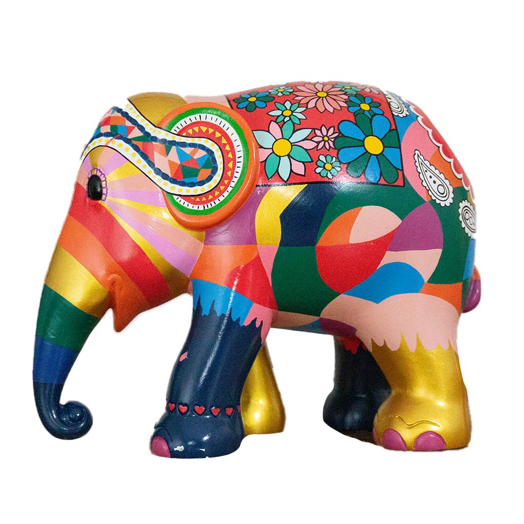 Scultura Elefante Onlylux Dumbo 20 cm Resina Dipinto A Mano 8858831263482