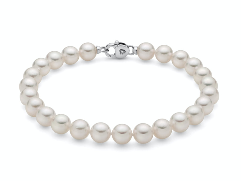 Bracciale Donna Miluna Perle akoya Con  diamante sulla chiusura PBR3357
