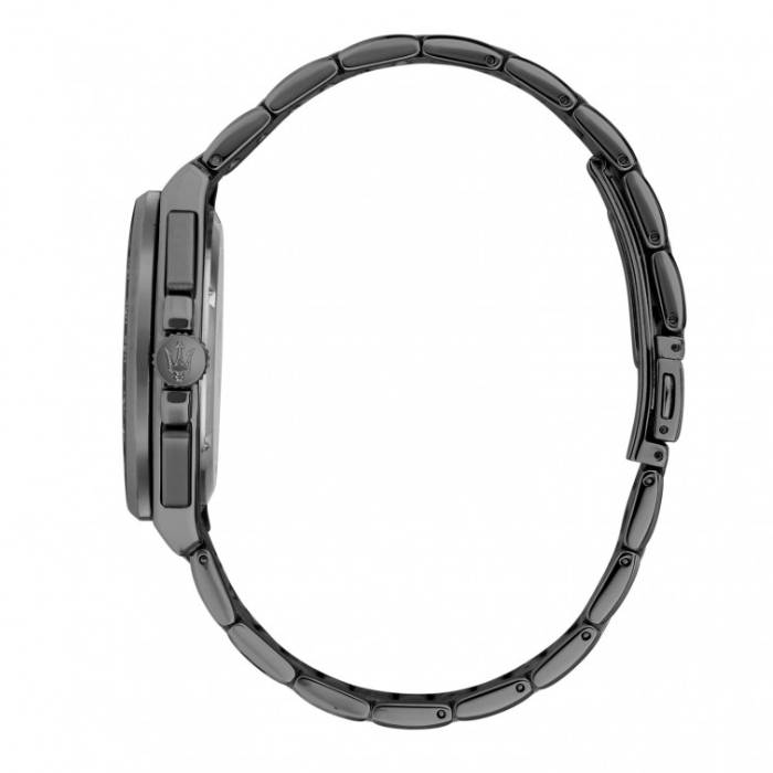 Orologio Uomo Maserati Velocità Acciaio Satinato Grigio Quarzo Blu Crono Data R8873652015