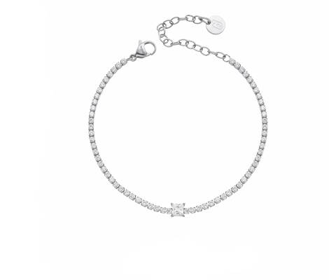 Bracciale Tennis Donna Liu Jo Acciaio Silver Zirconi LJ3031