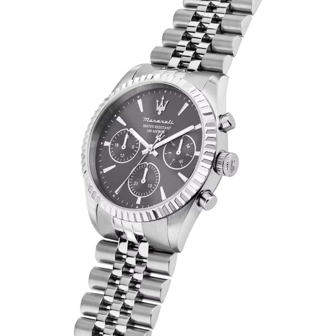Orologio Uomo Maserati Competizione Grigio Acciaio Quarzo Cronografo R8853100053