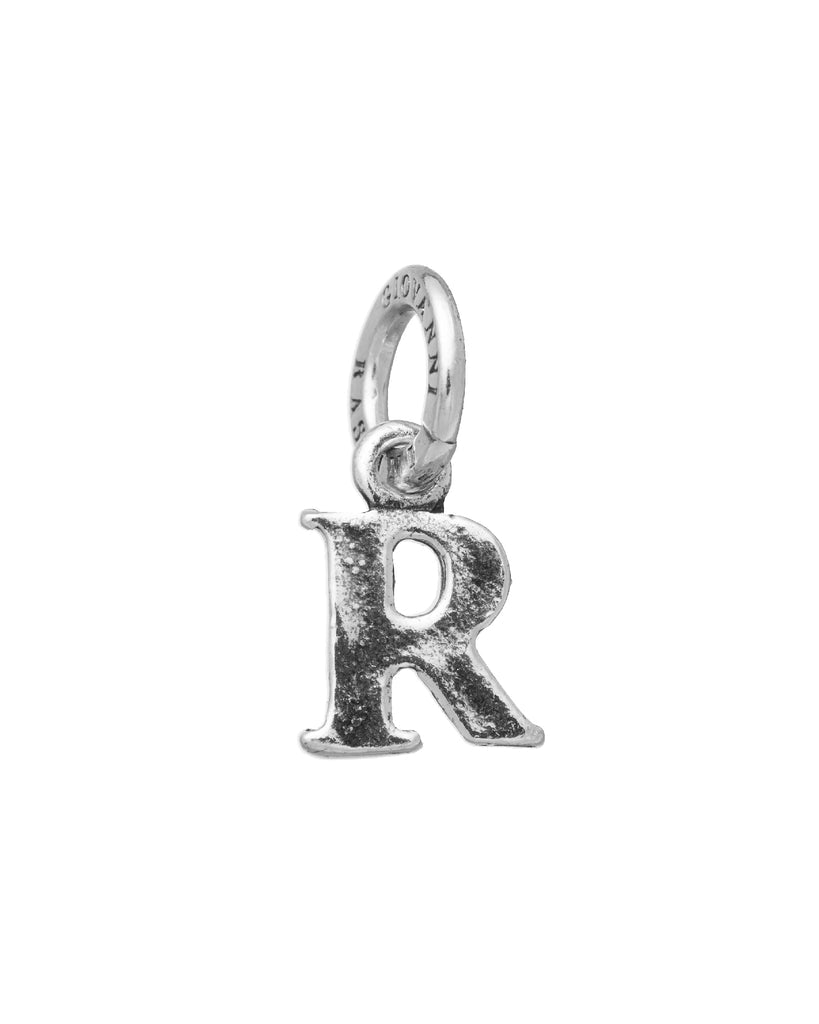 Charm Unisex Giovanni Raspini Argento 925 Mini Lettera R Realizzato A Mano 10893
