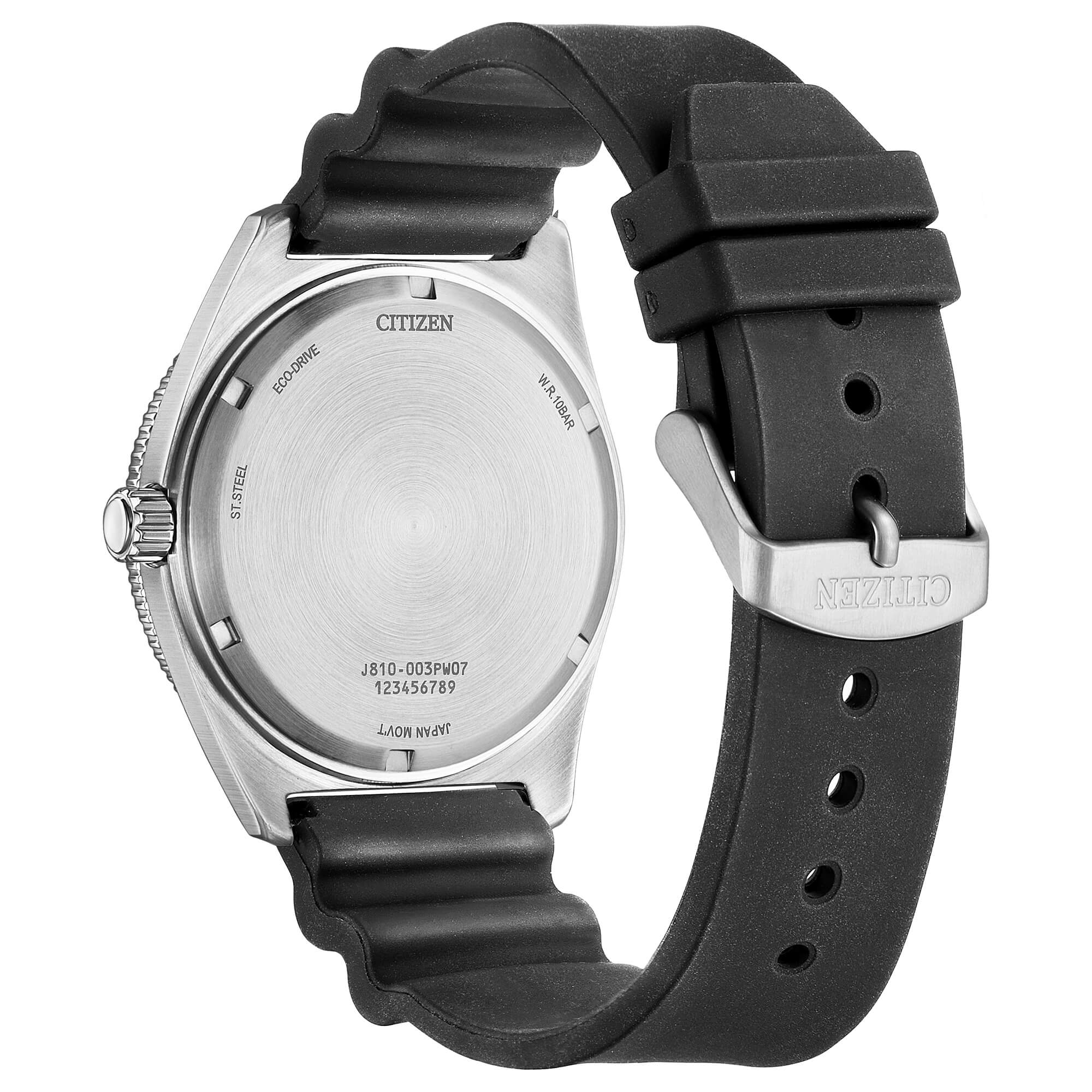 Orologio Uomo Citizen Eco Drive Marine OF Solo Tempo Data Nero Rosso AW1769-10E