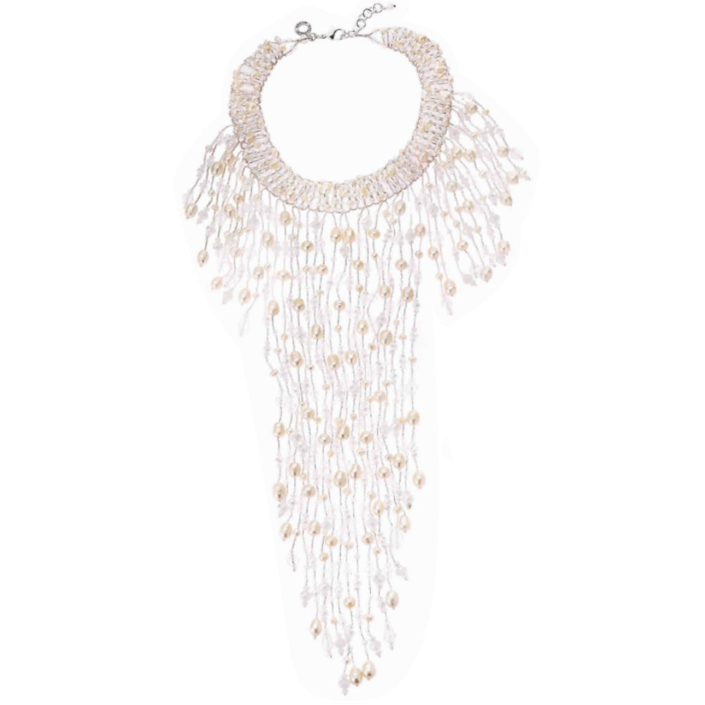 Collana Donna Ottaviani Perle Cristalli Girocollo Lunga 500043C