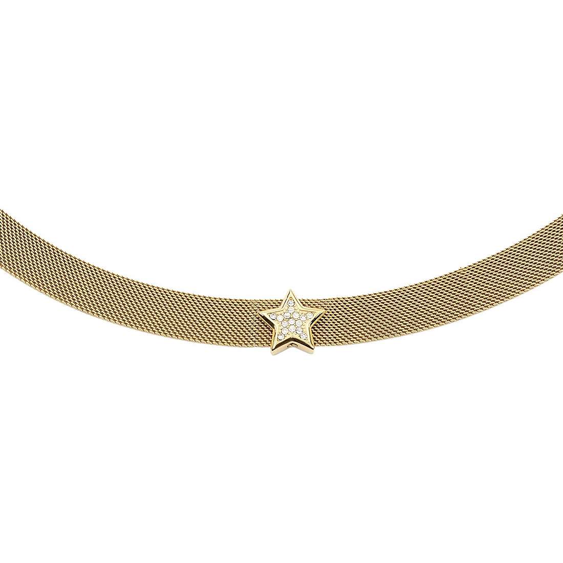 Collana Donna Liu Jo Acciaio dorata stella maglia milano TLJ1871
