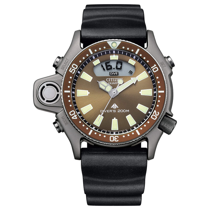 Orologio Uomo Citizen Promaster Eco Drive Marrone JP2007-17Y