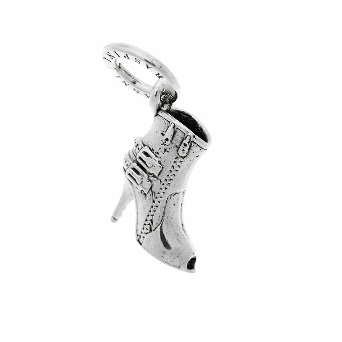 Charm Donna Giovanni Raspini Argento 925 Stivaletto Realizzato A Mano 09925