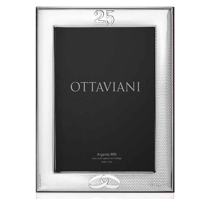 Cornice Ottaviani Argento 25 Anni Di Matrimonio 13x18 5014A