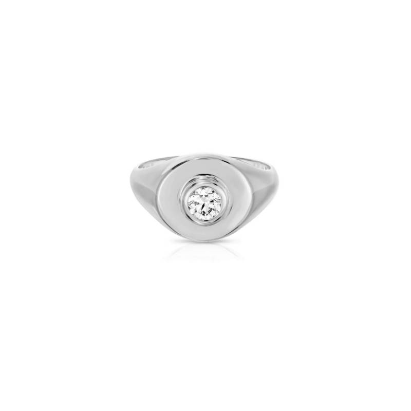 Anello Donna Liu Jo Solitario Acciaio Lucido Zircone Bianco LJ2495M10CV
