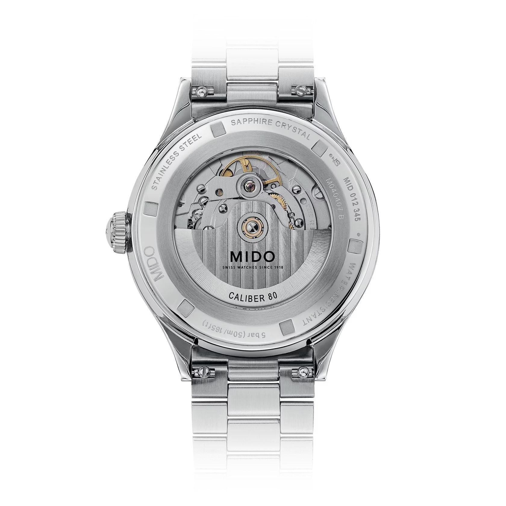 Orologio Uomo Mido Automatico Multifort Powerwind Acciaio Data Blu M0404071104700