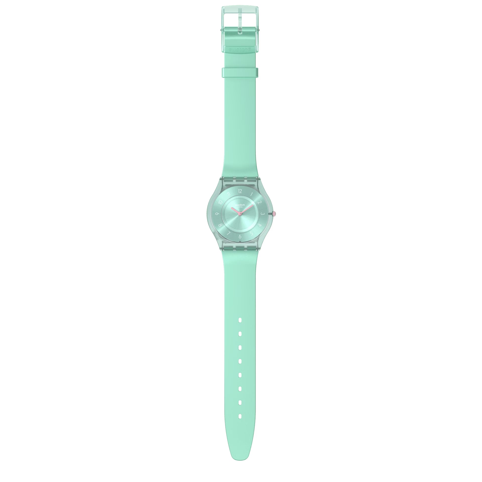 Orologio Donna Swatch Quarzo Solo Tempo Turchese Skin Pastelicious Teal SS08L100