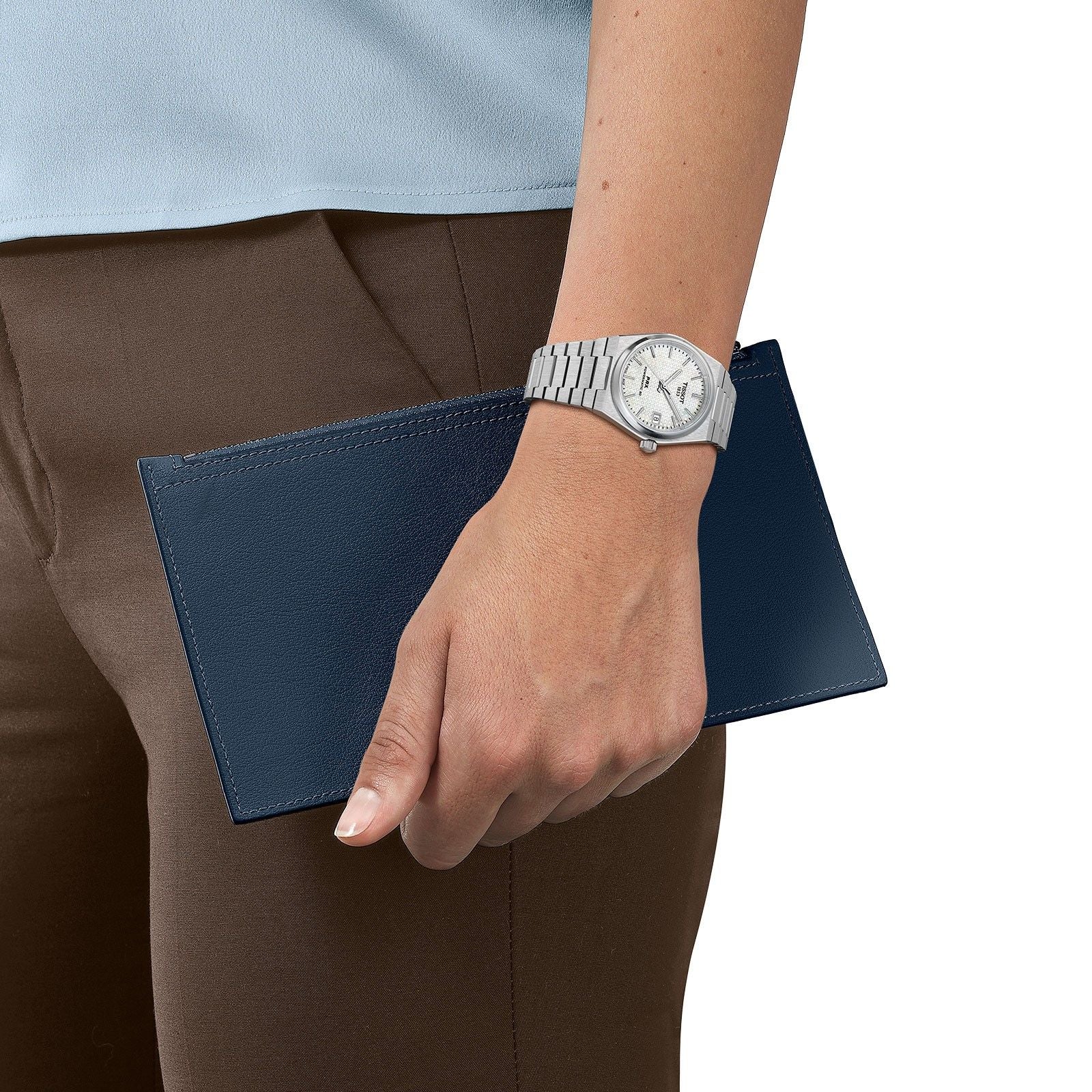 Orologio Acciaio Donna Tissot Classic Prx Data Movimento automatico Svizzero T1372071111100