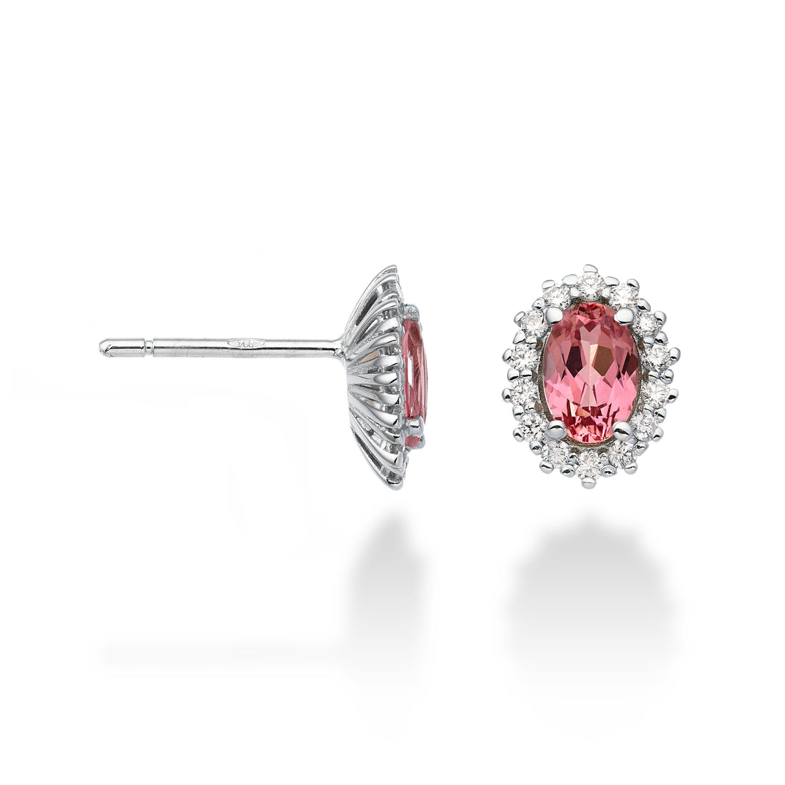 Orecchini Donna Mikiko Oro 18 KT Zaffiro Rosa 1.20 CT. Diamanti 0.26 CT. MO5068O4ZFRP
