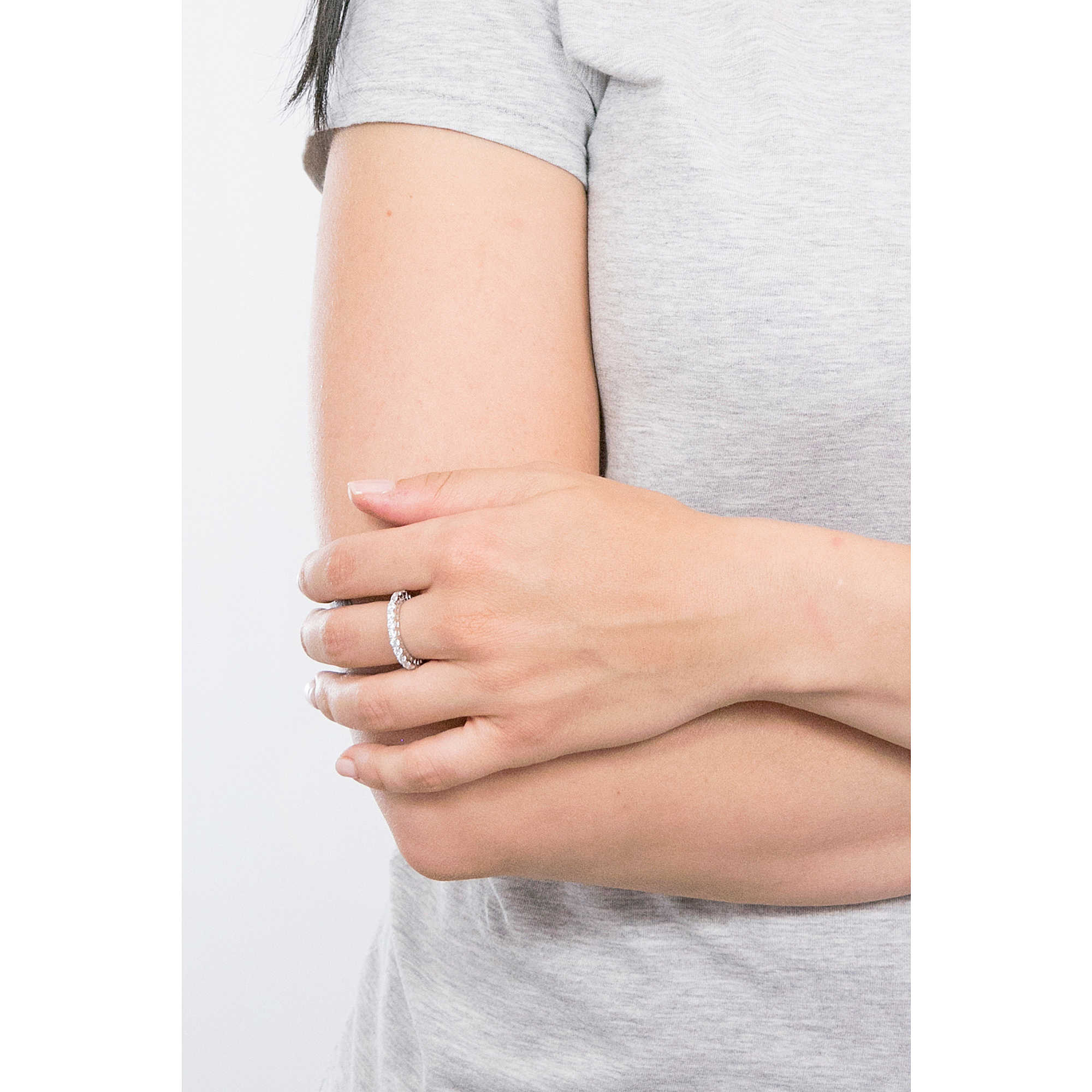 Anello Donna Kulto Argento 925 Girodita Zirconi Bianchi KR925-001-14