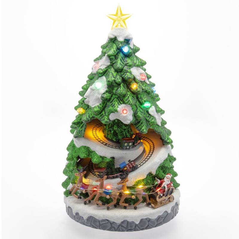 Albero Di Natale Carollion Luville Treno Luci 1179581