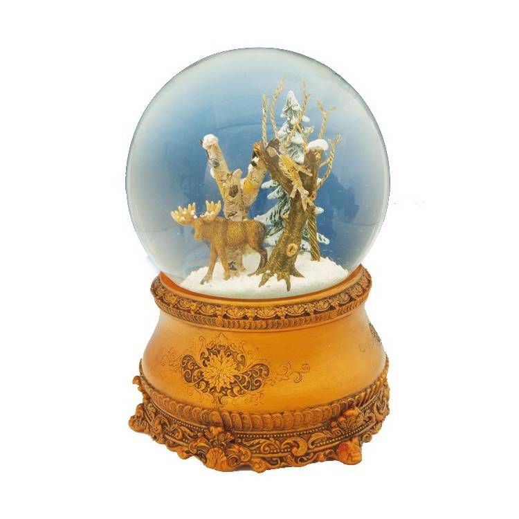 Sfera Di Neve Il Mondo Dei Carillion Alce 10x15cm 51090