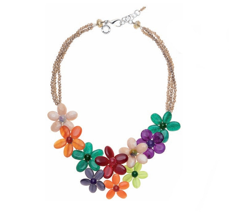 Collana Donna Ottaviani Agata Fiori Multicolor 501263C