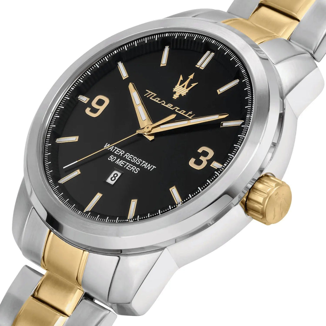Orologio Uomo Maserati Quarzo Solo Tempo Acciaio Bicolore Nero R8853121009
