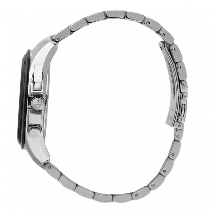 Orologio Uomo Maserati Traguardo Acciaio Satinato Quarzo Nero Crono R8873612066