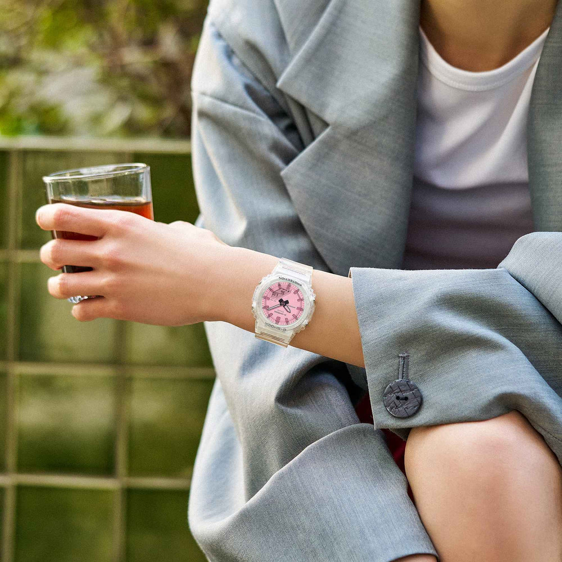 Orologio Donna Ragazza Casio G-SHOCK Trasperente Rosa GMA-P2100SR-1AER
