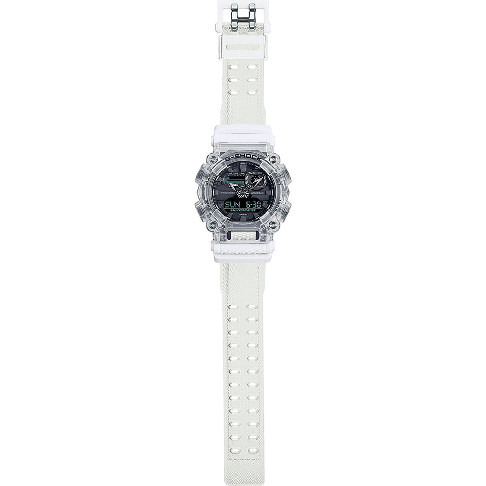 Orologio Uomo Casio G-SHOCK Skeleton Quarzo Nero Trasparente Analogico Digitale GA-900SKL-7AER