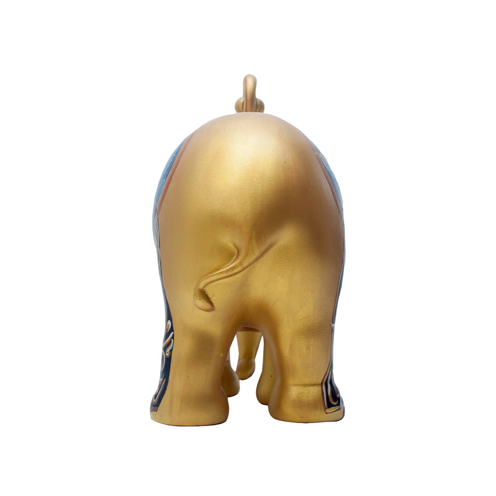 Scultura Elefante Onlylux Watch Elephant 30cm Resina Dipinto A Mano 8858831237742