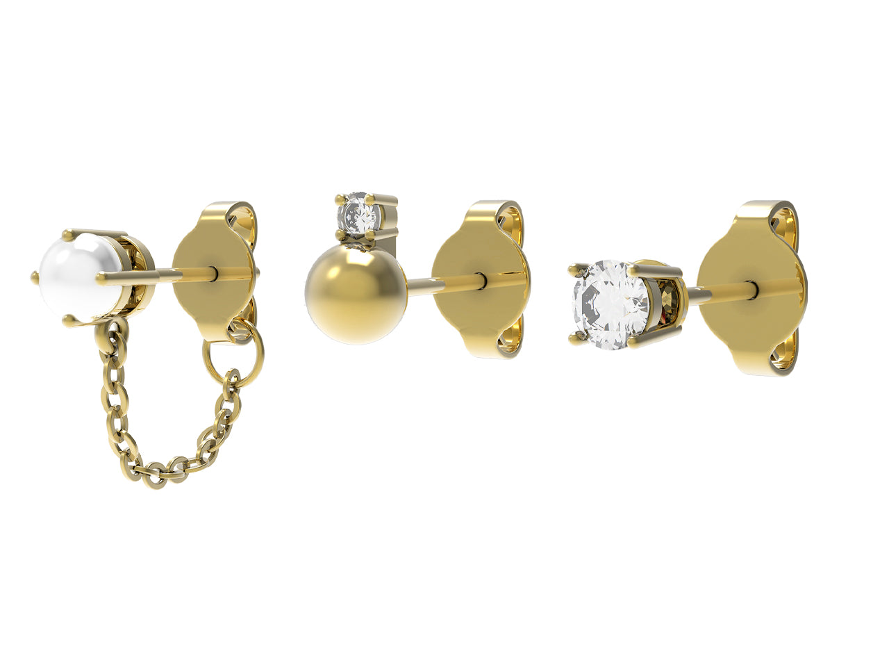 Orecchini Donna Argento 925 4US Cesare Paciotti Tris Punto Luce Zirconi 4UOR5744W