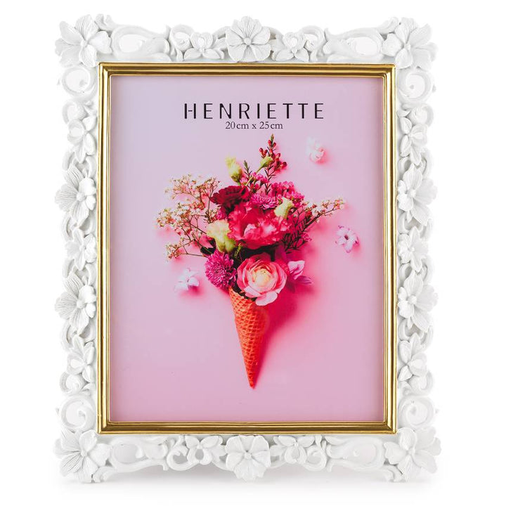 Cornice Henriette Petit Fleurs Ostuni Bianco 20x25 cm D18979