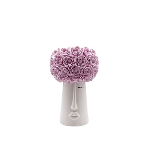 Vaso Poishome Fiori Lilla Porcellana 7x7x18,5 EF01VI