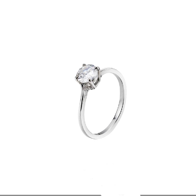 Anello Donna Liu Jo Acciaio Con Zircone  LJ2144M16