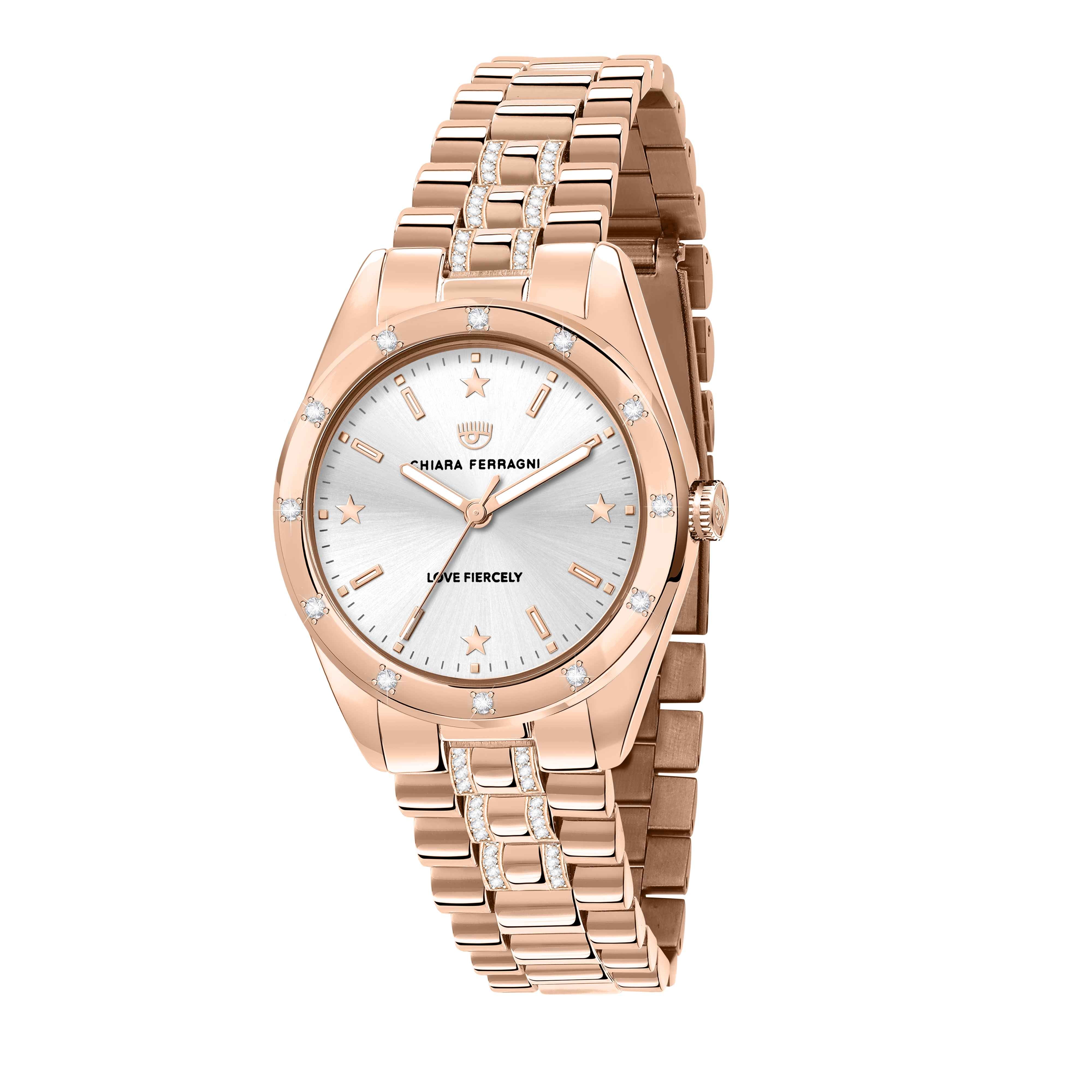 Orologio Donna Chiara Ferragni Quarzo Solo Tempo Acciaio Rosè