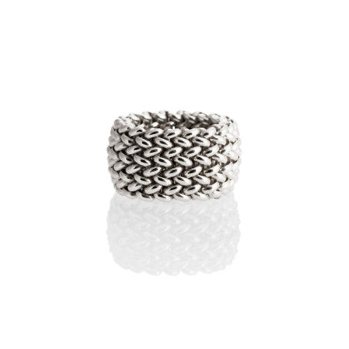 Anello Donna Unoaerre Argento 925 Lucido Fascia Chicco Di Riso 509545