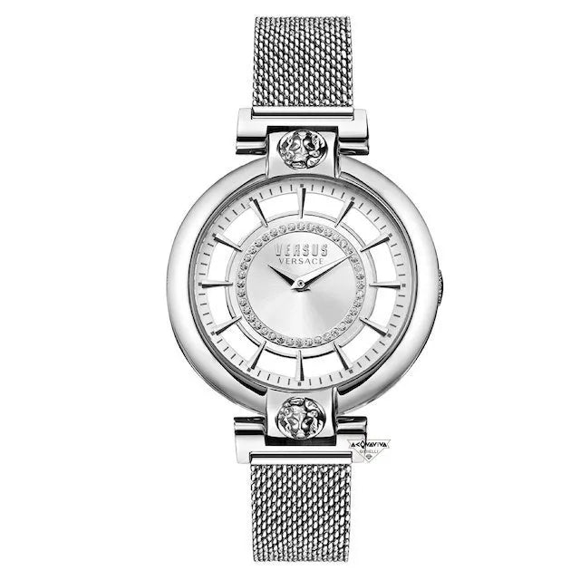Orologio Donna Versus By Versace Acciaio Quarzo Solo Tempo Leone Bianco VSP1H0521