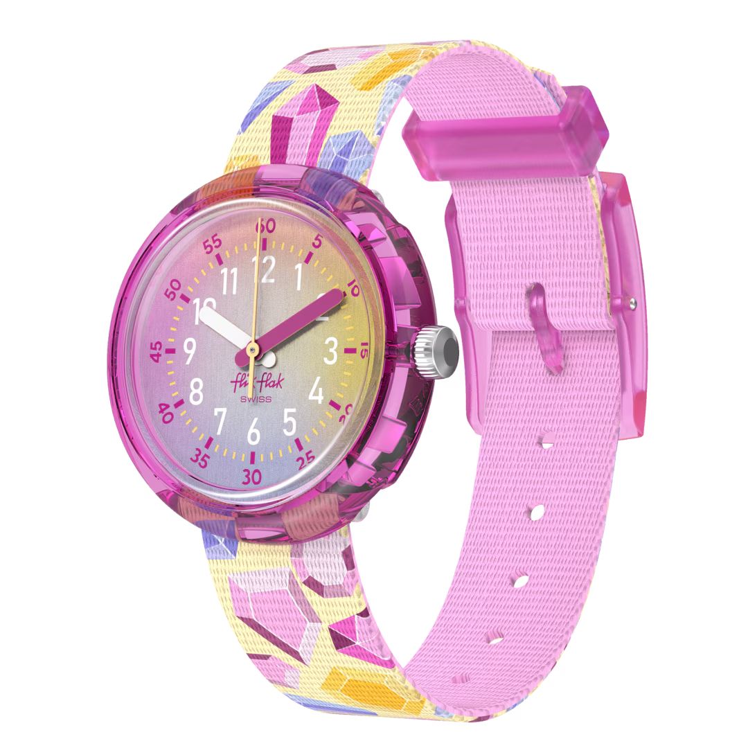 Orologio Bambina Swatch Flik Flak Sparkling Gemstones Quarzo ZFPNP155