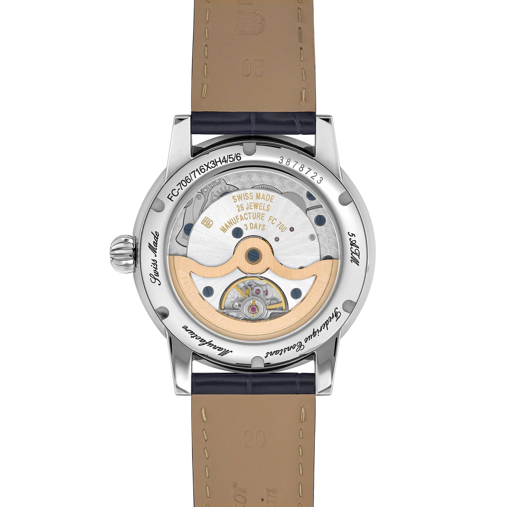 Orologio Uomo Frederique Constant Manifacture Data Blu FC-706S3H6
