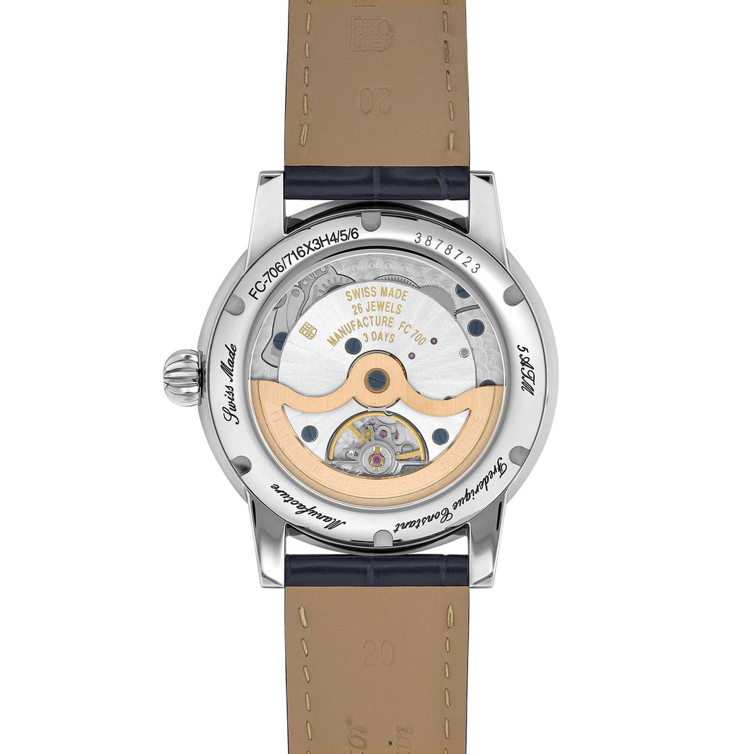 Orologio Uomo Frederique Constant Manifacture Data Blu FC-706S3H6