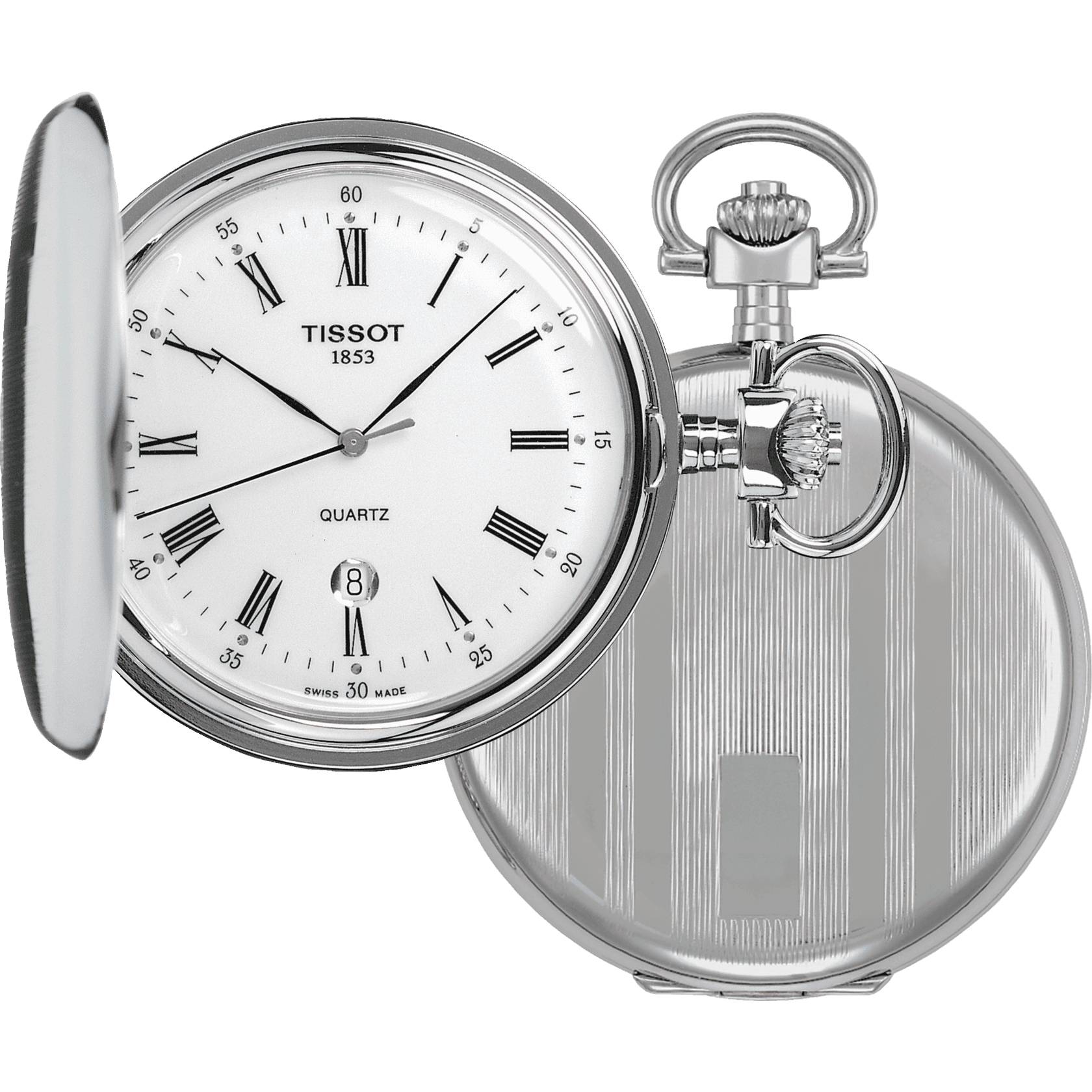 Orologio Uomo Tissot Tascabile Savonette Quarzo Solo Tempo Data T83655313