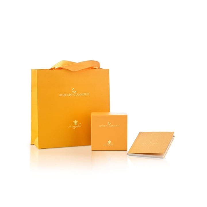 Collana Donna Roberto Giannotti Oro Bicolore 9 KT Angelo Stelle Traforate NKT253