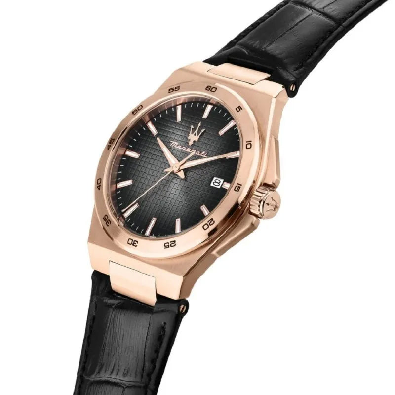 Orologio Uomo Acciaio Maserati Potenza Solo Tempo Data Rosè R8851153001