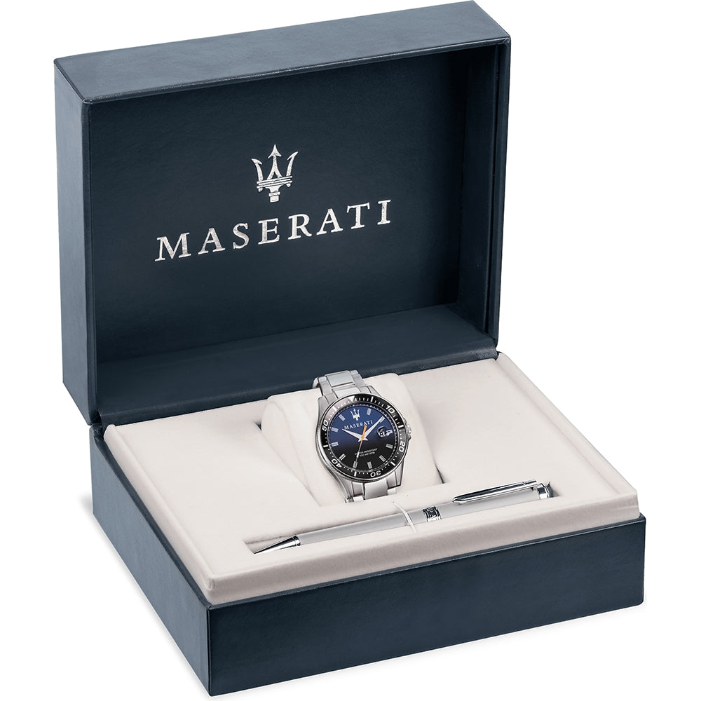 Orologio Uomo Acciaio Maserati sfida + Penna R8873612040