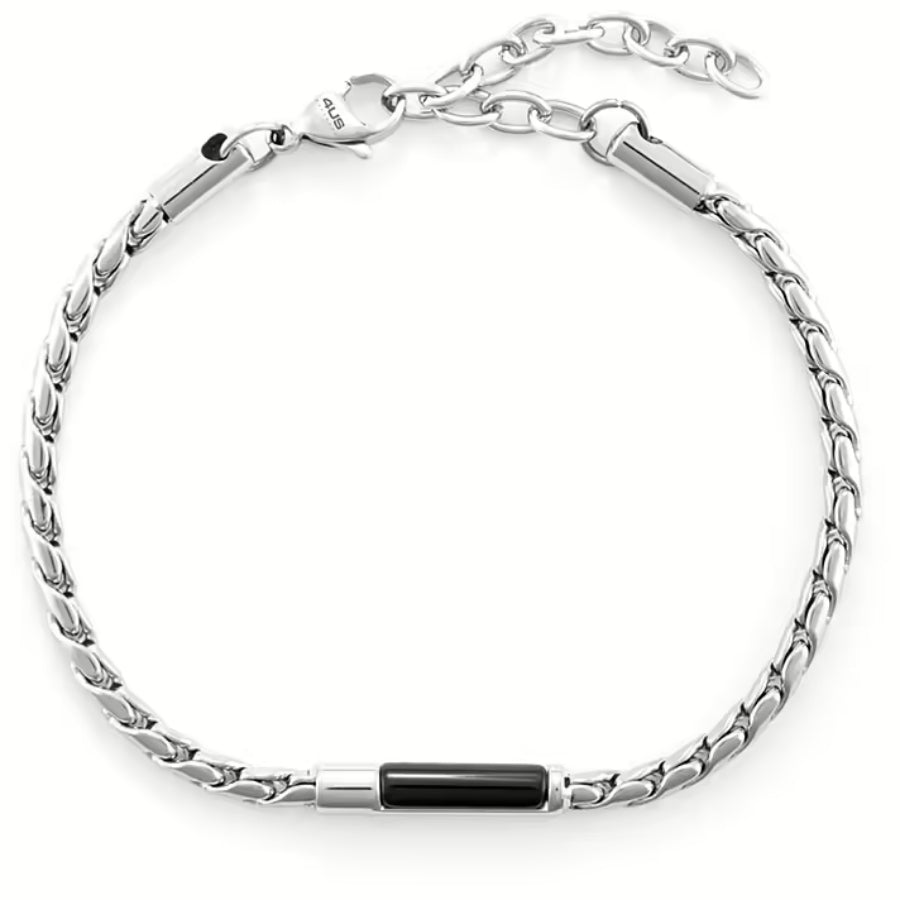 Bracciale Uomo 4US Cesare Paciotti Acciaio Onice 4UBR6374