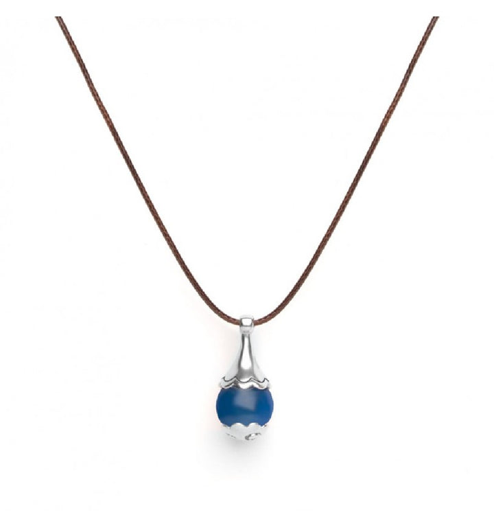 Collana Unisex Tamashii Ciondolo Ear-Drops Agata Blu NHS1800-18
