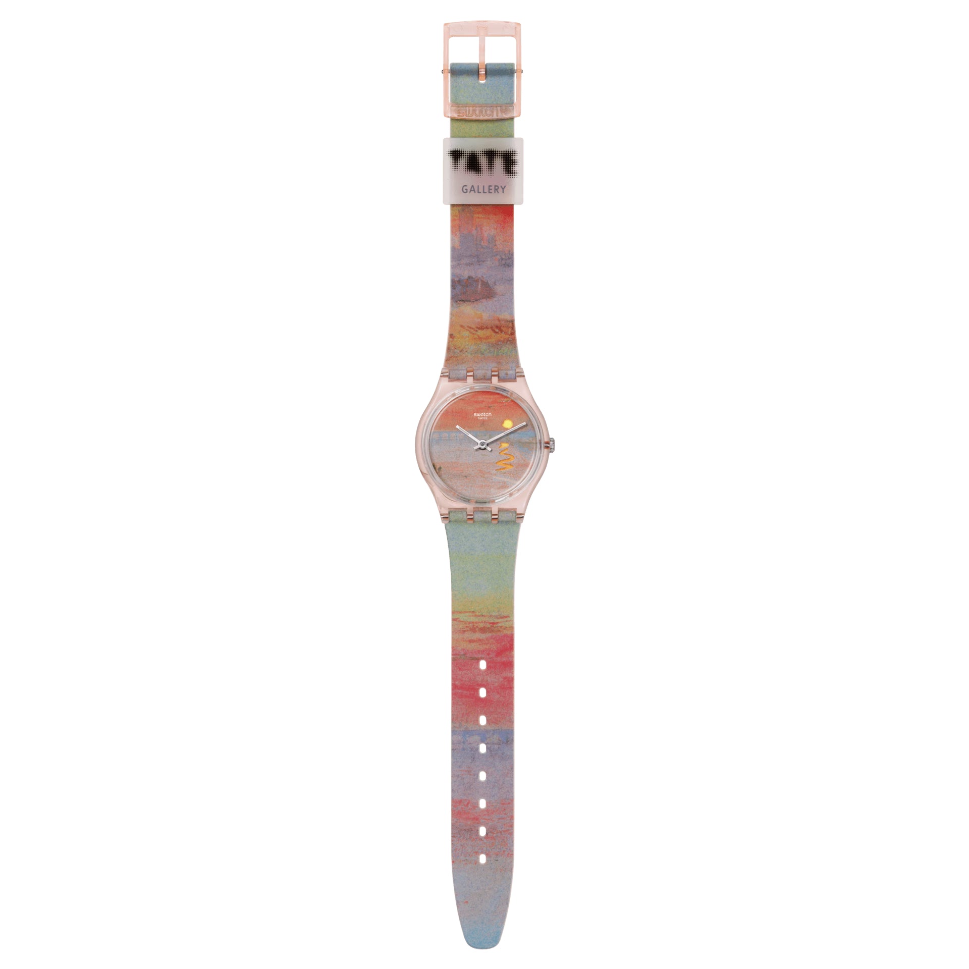 Orologio Unisex Swatch Turner's Scarlet Sunset Rosa SO28Z700